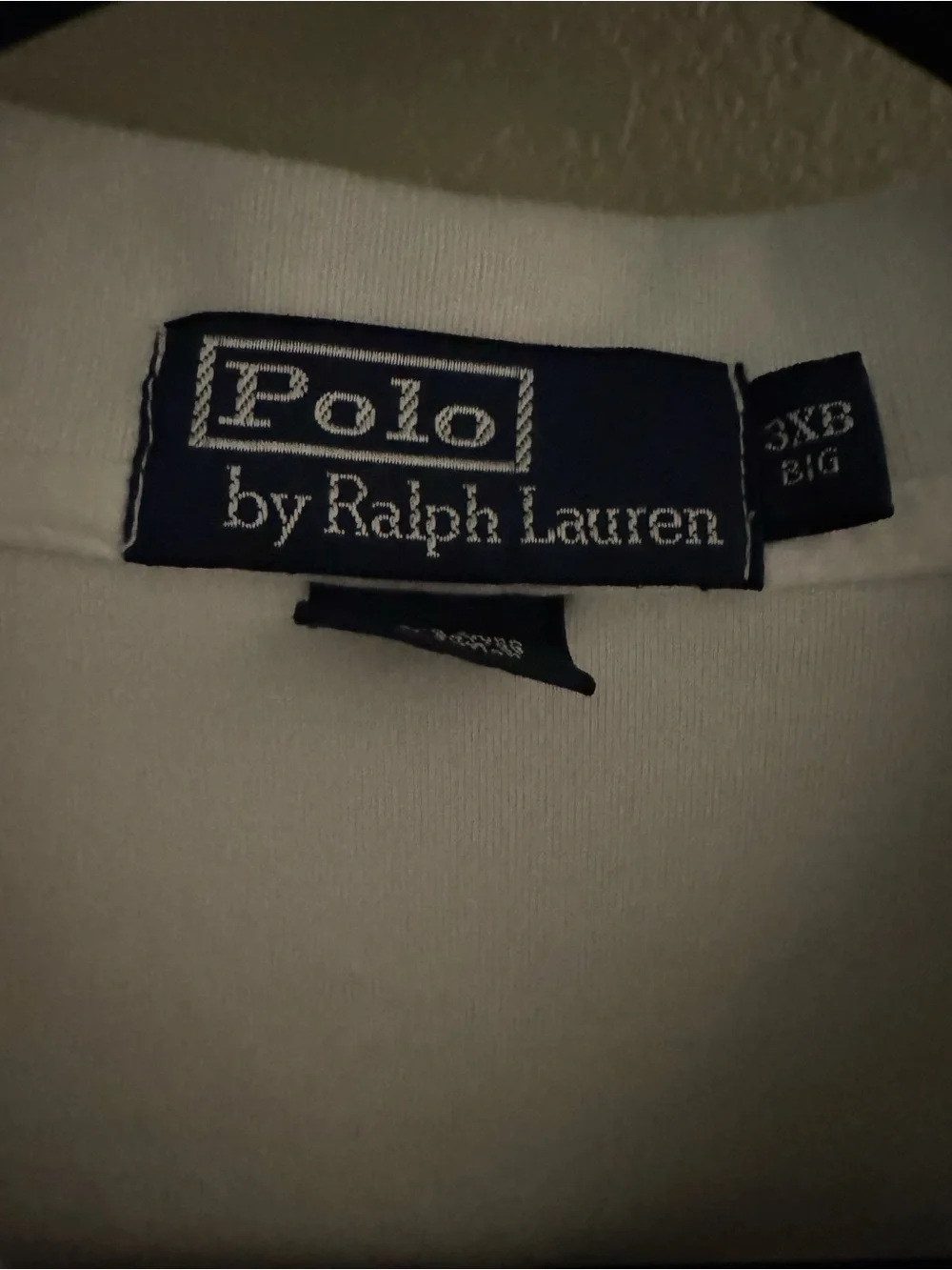 Ralph Lauren Men’s White Polo with Navy Pony